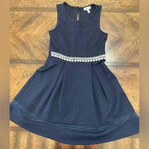 Girls size 8 navy dress.